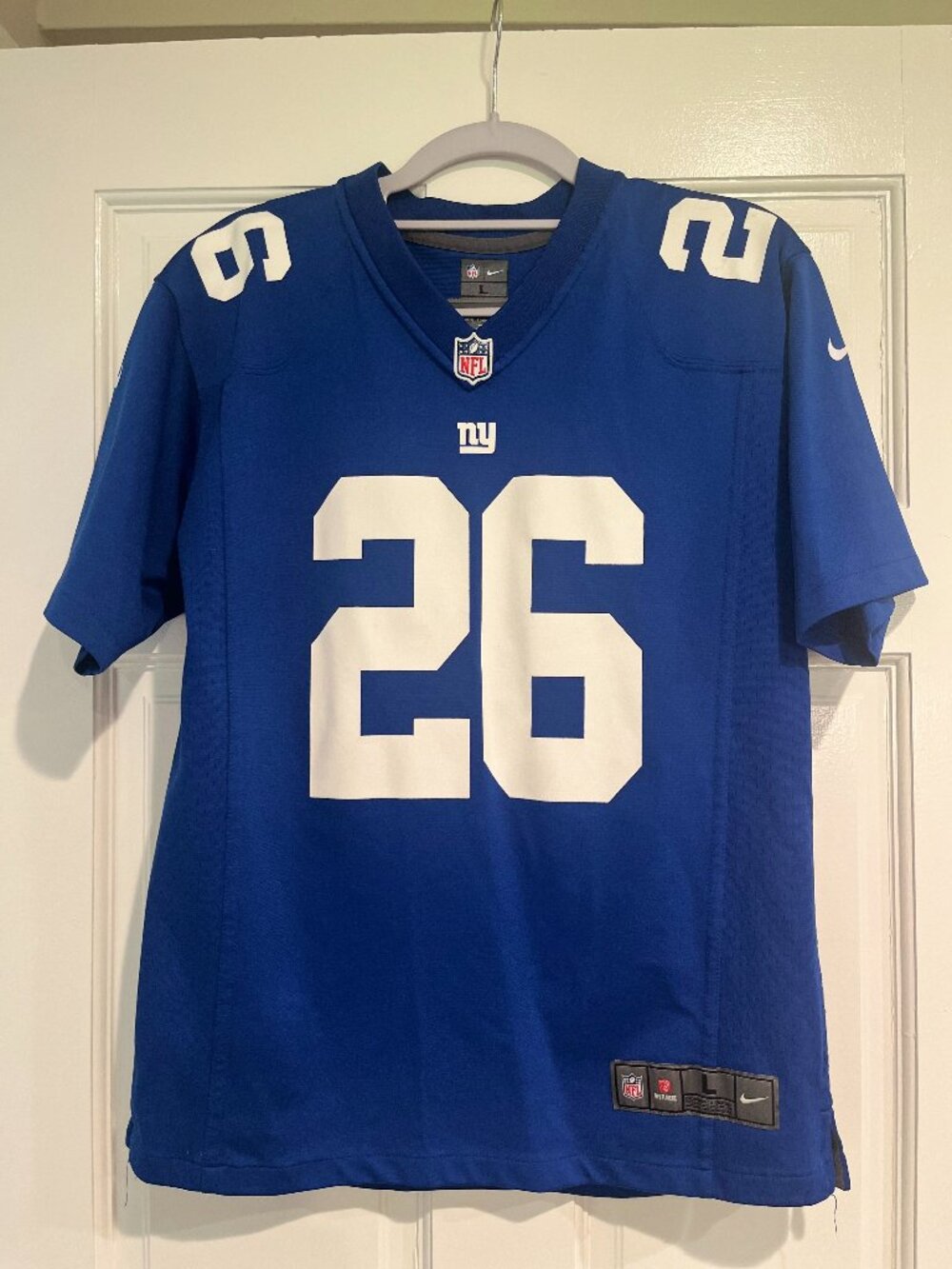 Saquon Barkley #26 blue New York Giants jersey